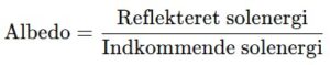Albedo. | Undervisningslokalet